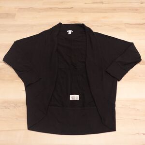 Daily Ritual Women‎ Large Cardigan Open Front Long Sleeve Black